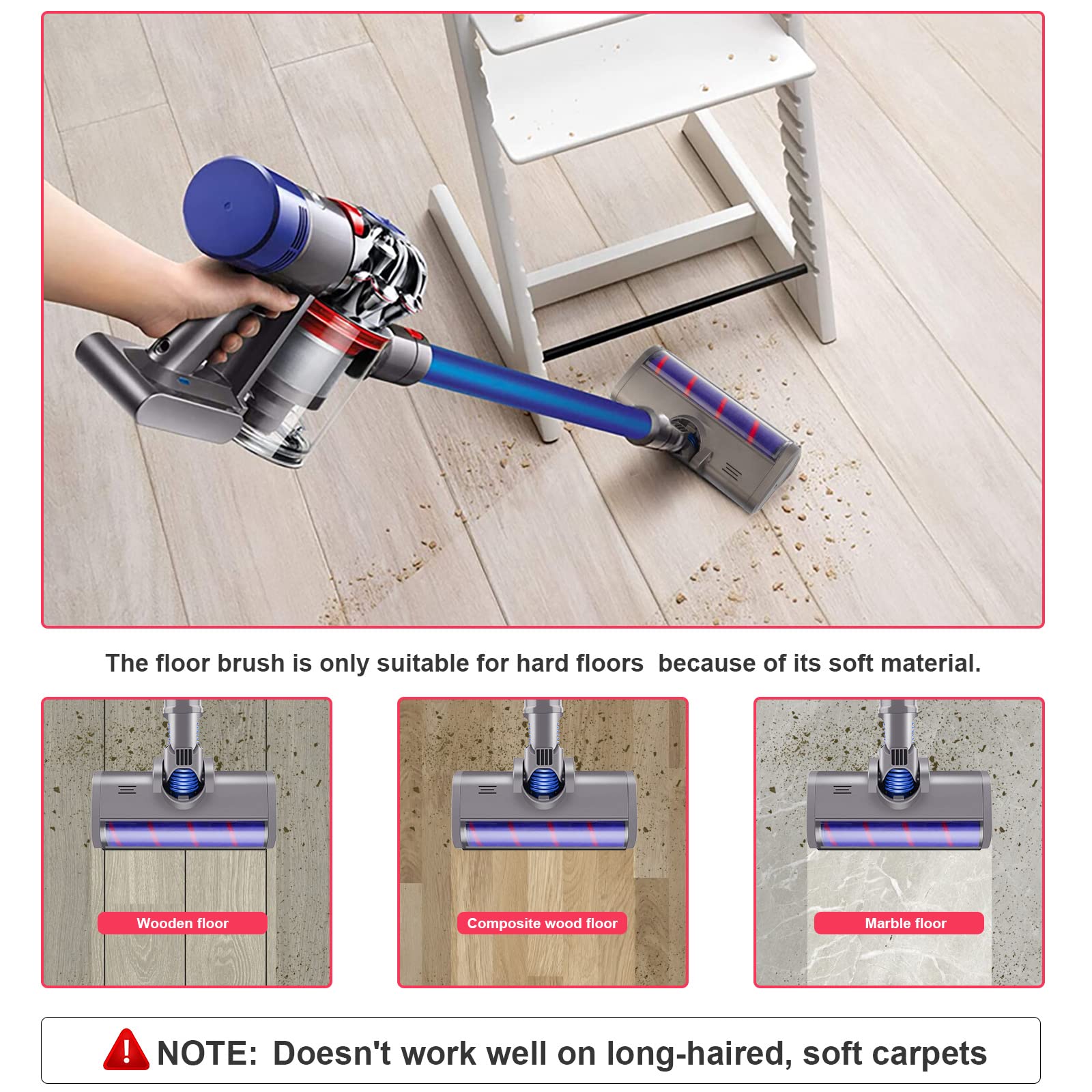 dyson DC45 付属品　6点 並行輸入品】 Dyson 電気掃除機 電動ブラシ ヘッド v6 dc44 dc45