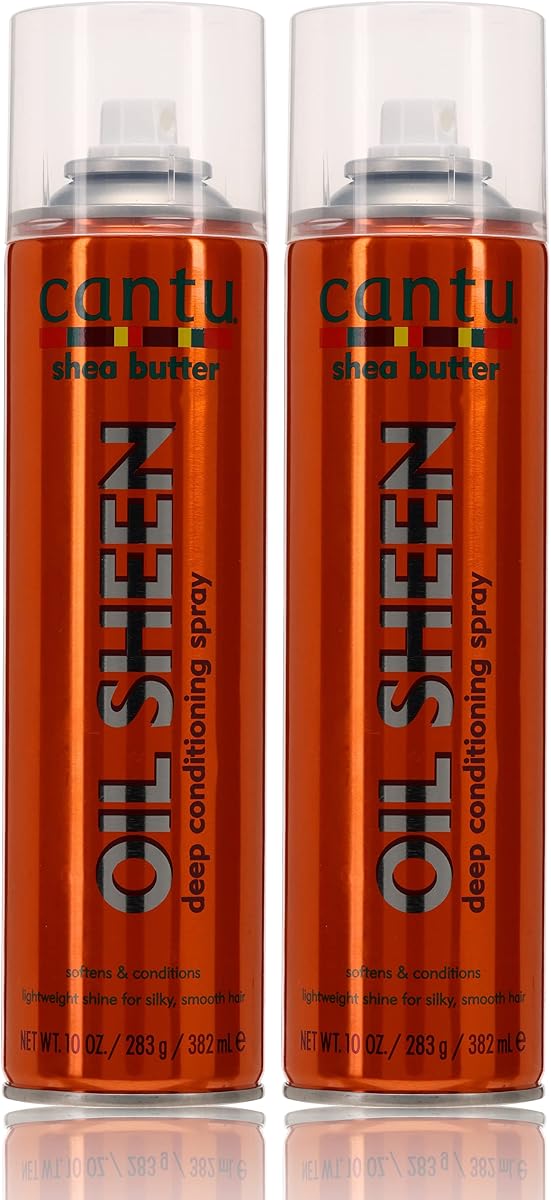 Shea Butter Oil Sheen Deep Conditioning Spray 10 Ounce (295ml) (2 Pack)