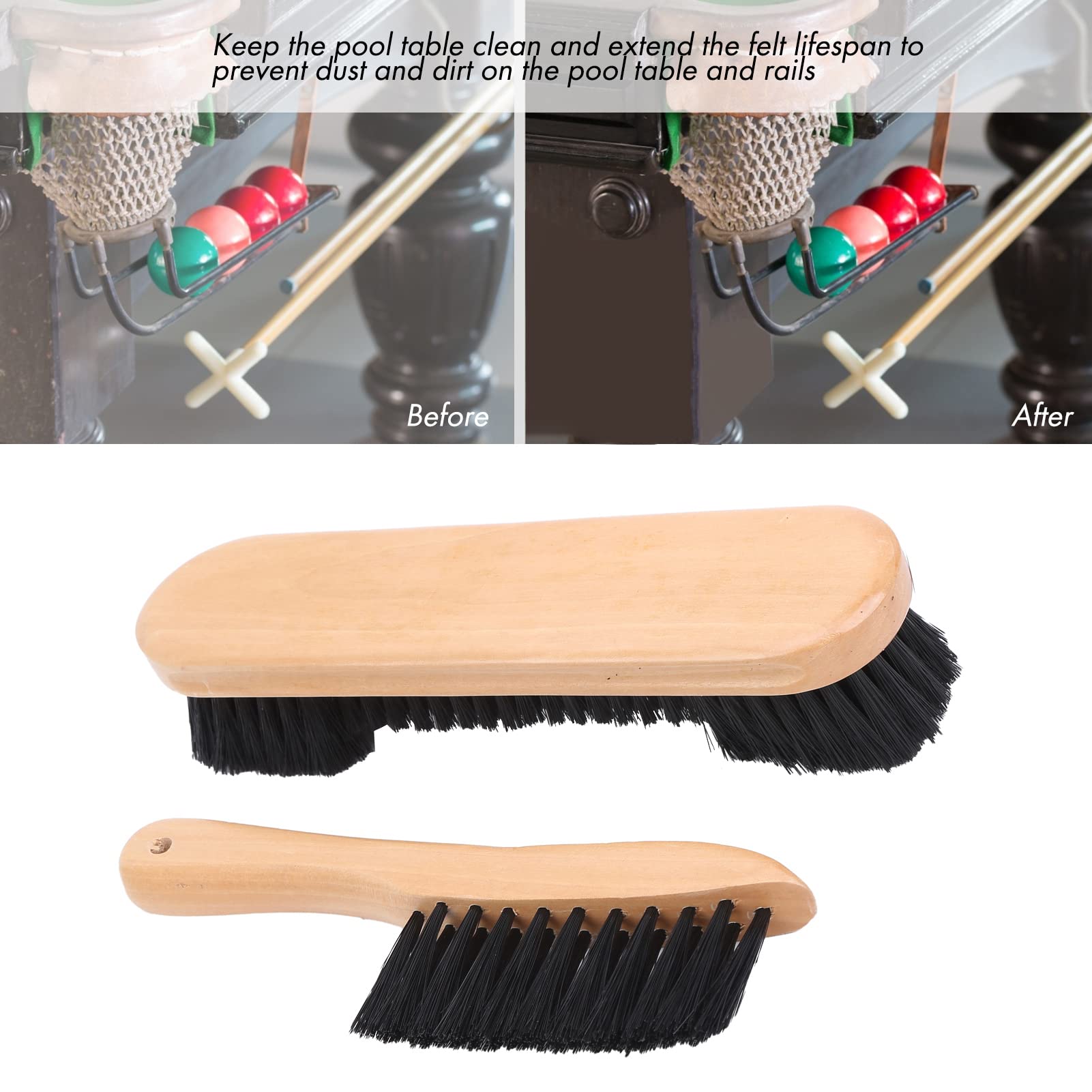 Brosse Rails Billard 2 Brosses Nettoyage Table De Billard - Set