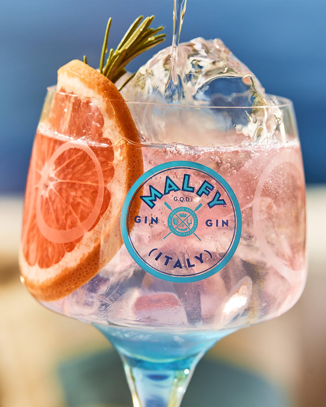 Malfy Gin Rosa, Gin Italiano con Pompelmo Rosa Siciliano e Rabarbaro, 9 Botaniche, vol 41%, 70 CL