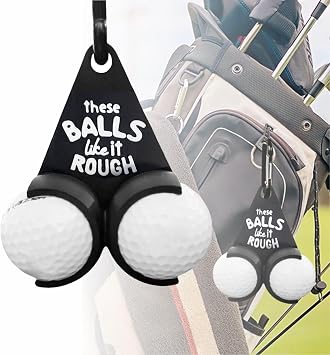 Golf Ball Holder - it take a lot of Balls to Golf The Way I do 3D Funny Printed with 2 Tee Slots, Quick-Draw Release, 1 Pc
