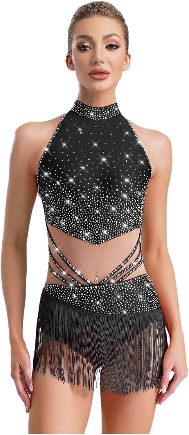 TiaoBug-Costume de danse lyrique pour femmes adultes, robe Tutu en