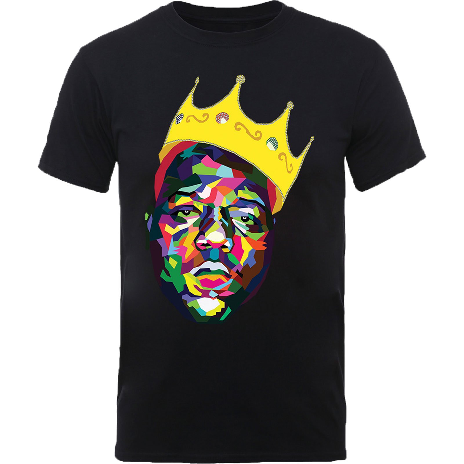 Notorious B.I.G Biggie Smalls Coloured Crown Official Unisex T-Shirt up to XXL - XXL E3 Black