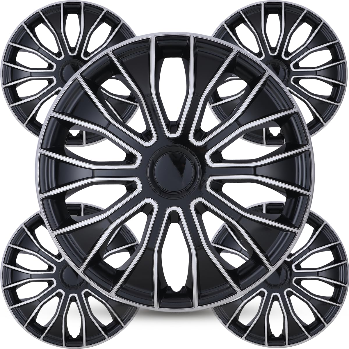 Winjet New 14 Inch Hubcaps Universal Wheel Rim Cover Replacement