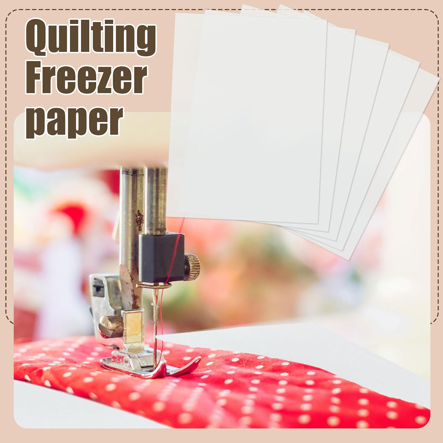 Fuyoooo 100 Pcs 100 Pcs Freezer Paper Sheets for Quilting, 8.5 x 11"