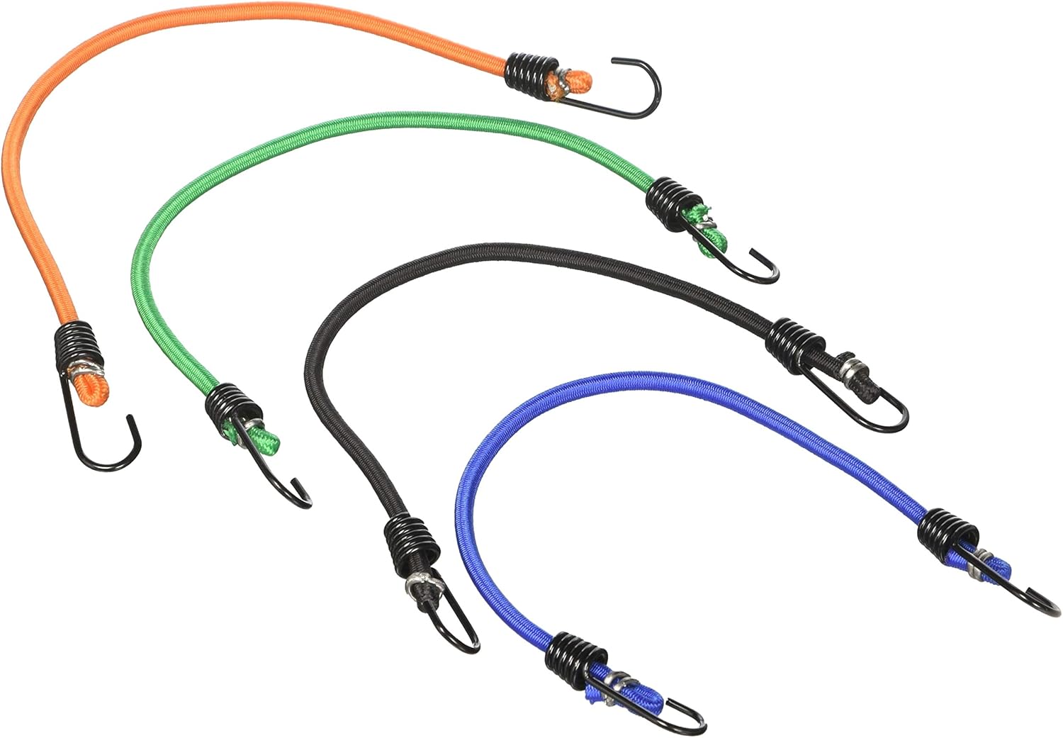 10-Piece Virgin Rubber 12" Mini Bungee Cords