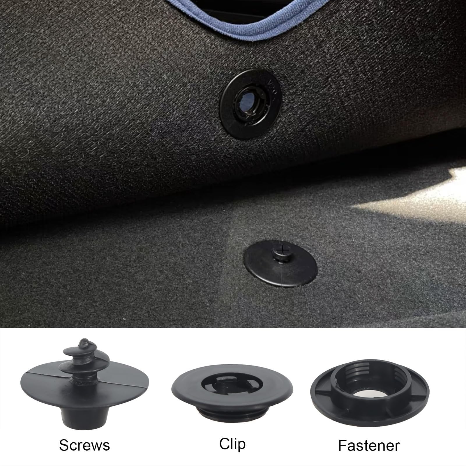 10 Stück Automatten Halter,Auto Fußmatten Clip, Universal-Clips für