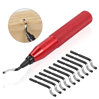 flintronic Tooling Deburring Tool Kit, Aluminum Alloy Hand Deburring Tool