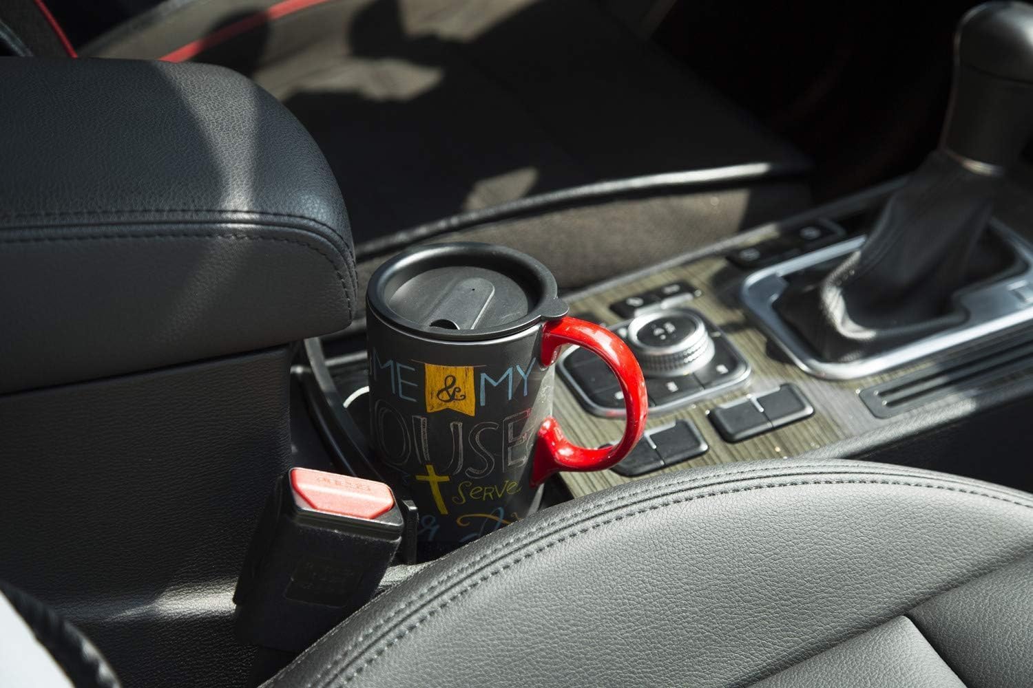 TZSSP Ceramic Coffee Mug,Coffee Travel Mug with Handle & Lid,Travel Cup for Porcelain,17 oz Tall Tea Mug in Gift Box for Home & Office - Image 5