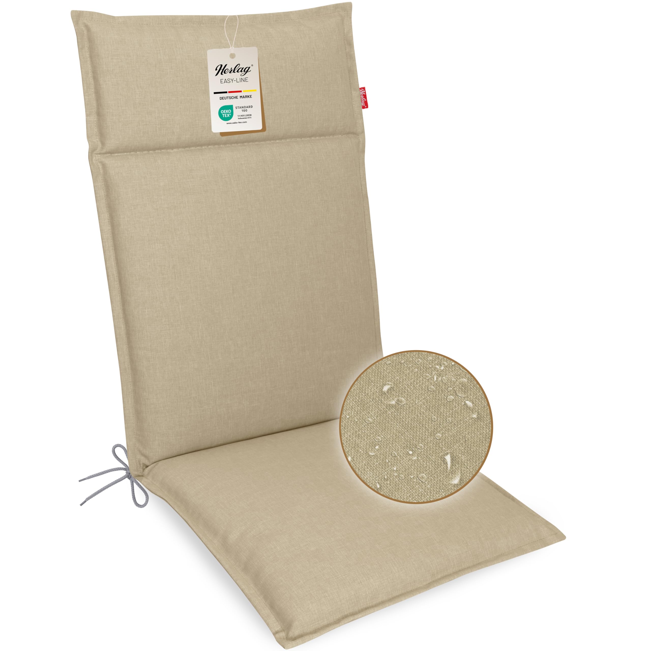 Herlag Gartenstuhlauflage Bea Gartenmöbelauflage mit Fleckschutz Stärke 4,5cm
