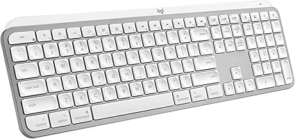 Logitech MX Keys S for Mac, Wireless Keyboard, Smooth, Precise Typing, Programmable Keys, Backlit, Bluetooth Rechargeable USB-C for MacBook Pro, Macbook Air, iMac, iPad, AZERTY FR, Light Grey : Amazon.fr: Computers