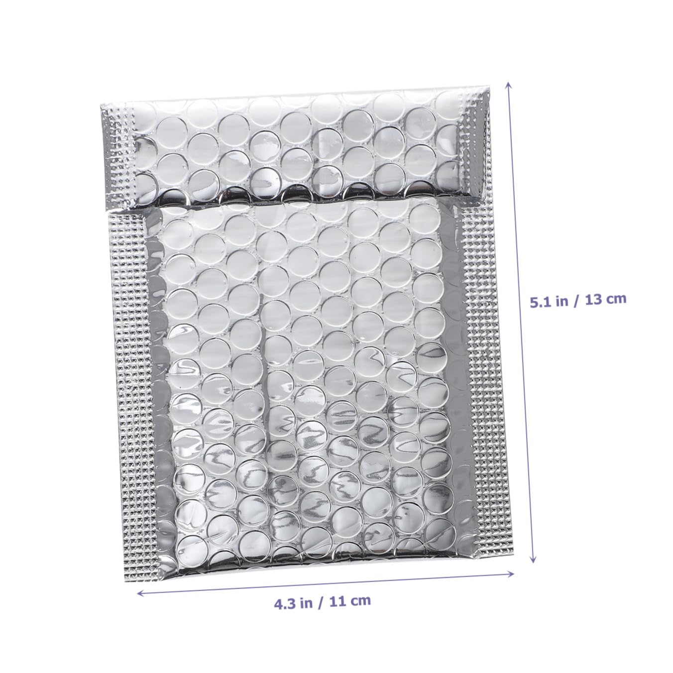 100 Selbstklebende Versandtaschen mit Luftpolsterfolie Gepolsterte Aluminiumbeschichtete Umschläge aus Pe Verschleißfest und Manipulationssicher für Büro und Zuhause