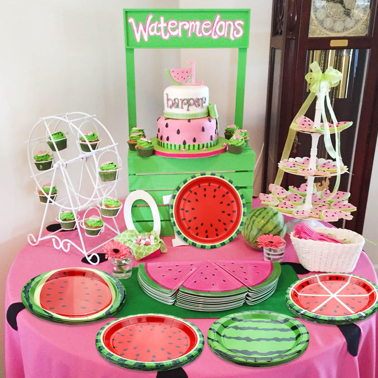 FYMNSI Set di 4 pagliaccetti per bambini con bretelle per il 1° 2° 3° 4° 5° compleanno, Bianco 5° compleanno, 5 Anni