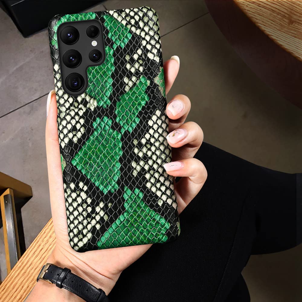 Funda de Cuero para Samsung Galaxy S24 S22 S23 Ultra S21 FE S22 Plus Note 20 Ultra 10 A54 A55 A53 5G, Cowhide 1, para Galaxy A54 5G, A546 (Todos)