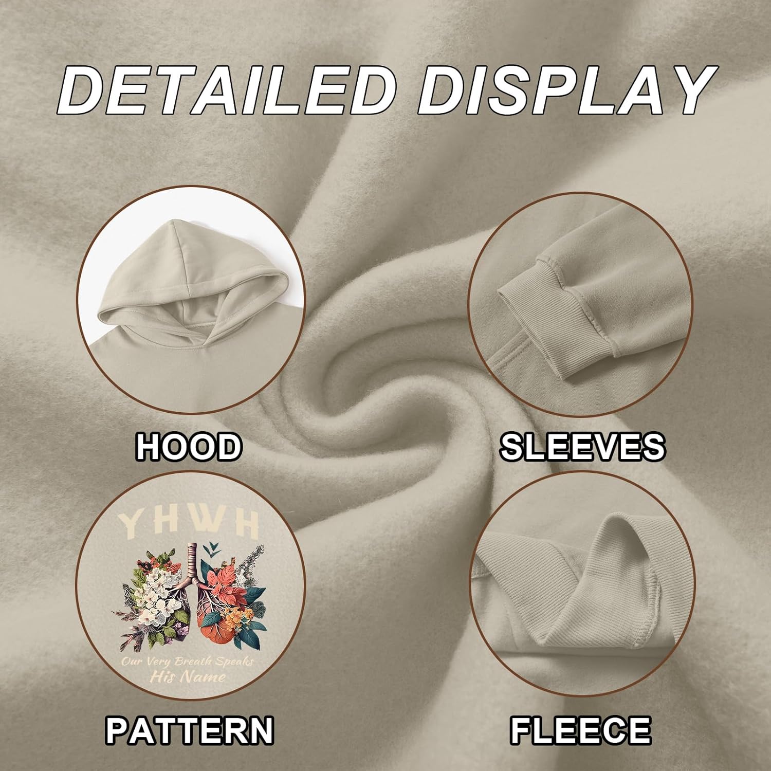 Christian Yhwh Hoodie For Men Jesus God Hoodies Faith Religious Hooded Sweatshirts Bible Verse Inspirational Pullover - Image 7