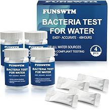 Coli Water Test Kit 4 Pack | Easy at Home for Well Water Tap Pool Spring Pond Lake Drinking Water Bacteria Test Kit