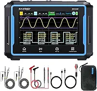 【2c53p plus atualizado com estojo de transporte】 Osciloscópio 3 em 1 / multímetro/gerador de sinal dds tablet tela sensível ao toque osciloscópio automotivo digital portátil 2 can