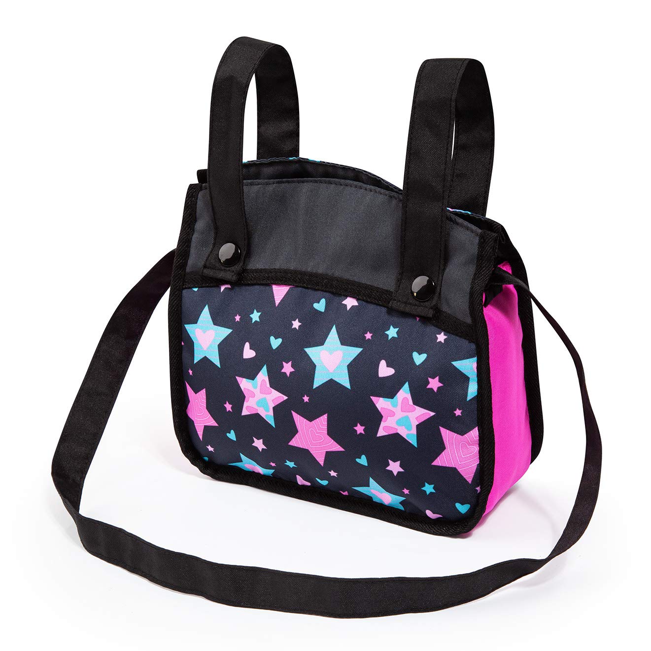 Bayer Design- Cochecito de Muñecas Neo Vario Combolso Cambiador, Convertible, Plegable, Color Rosa, Negro Comhada (18406Aa) | plegable, ajustable