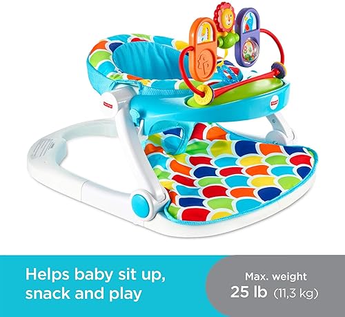 Miniatura 2 de Fisher-Price Asiento de piso de lujo con bandeja de juguetes Happy Hills