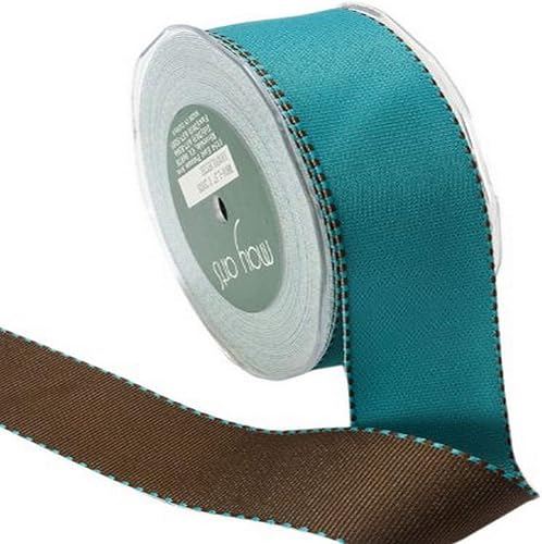 Miniatura 6 de May Arts Cinta de 1-12 pulgadas de ancho, grogrén reversible morado y rosa