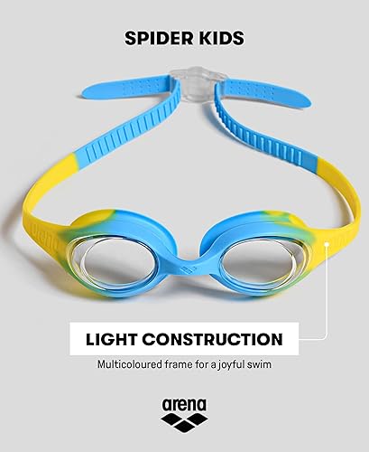 Miniatura 4 de ARENA Unisex Spider Kids Swim Goggles Boys and Girls Ages 2 to 5, Anti-Fog Non-Mirror Lens, Easy to Use Strap No Leak Goggle