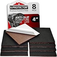 Vista 12 de X-PROTECTOR Almohadillas antideslizantes para muebles – 24 piezas de pinzas de muebles de alta calidad de 2 pulgadas. Los mejores pies de goma
