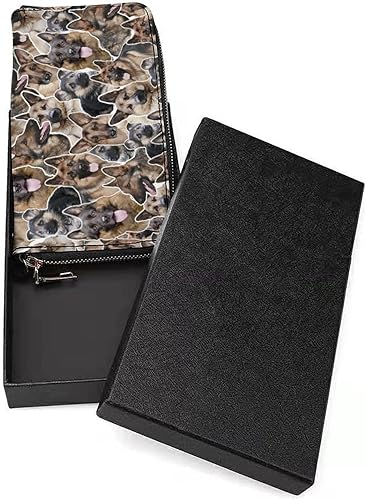 Miniatura 3 de Catahoula - Cartera larga con estampado de perros de leopardo para mujeres y hombres, gran capacidad, tarjetero de viaje, monedero, bolso de mano,