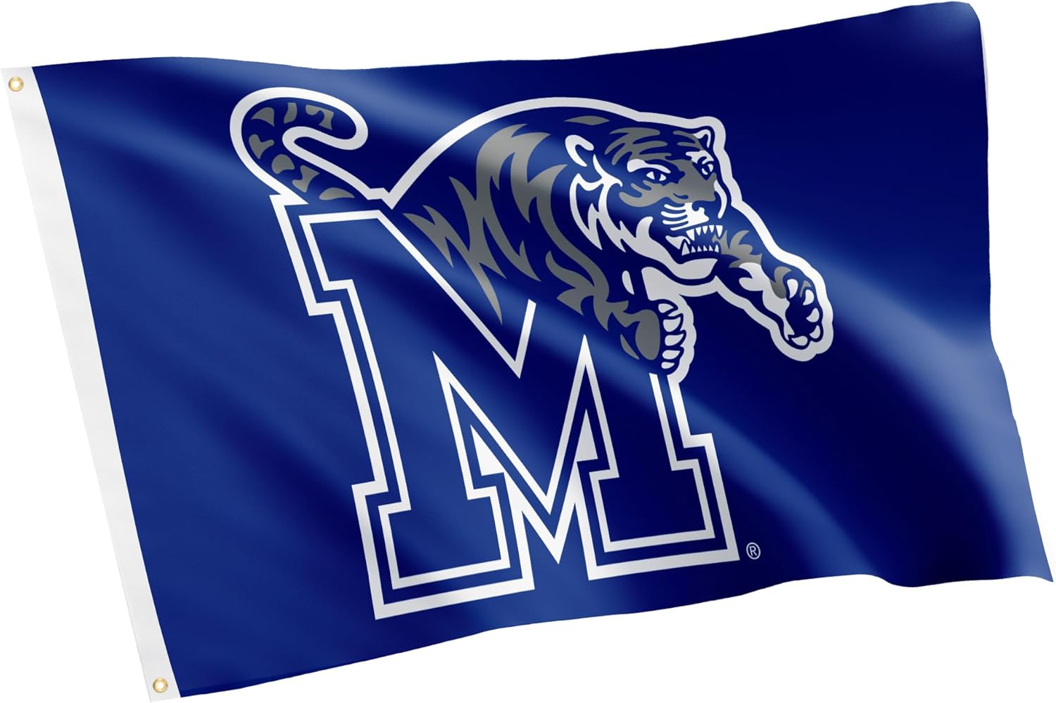 Desert Cactus University of Memphis UM Flag - 3 x 5 Feet Tigers Banner, Indoor/Outdoor Durable Fabric, 100% Polyester Design (Style A)