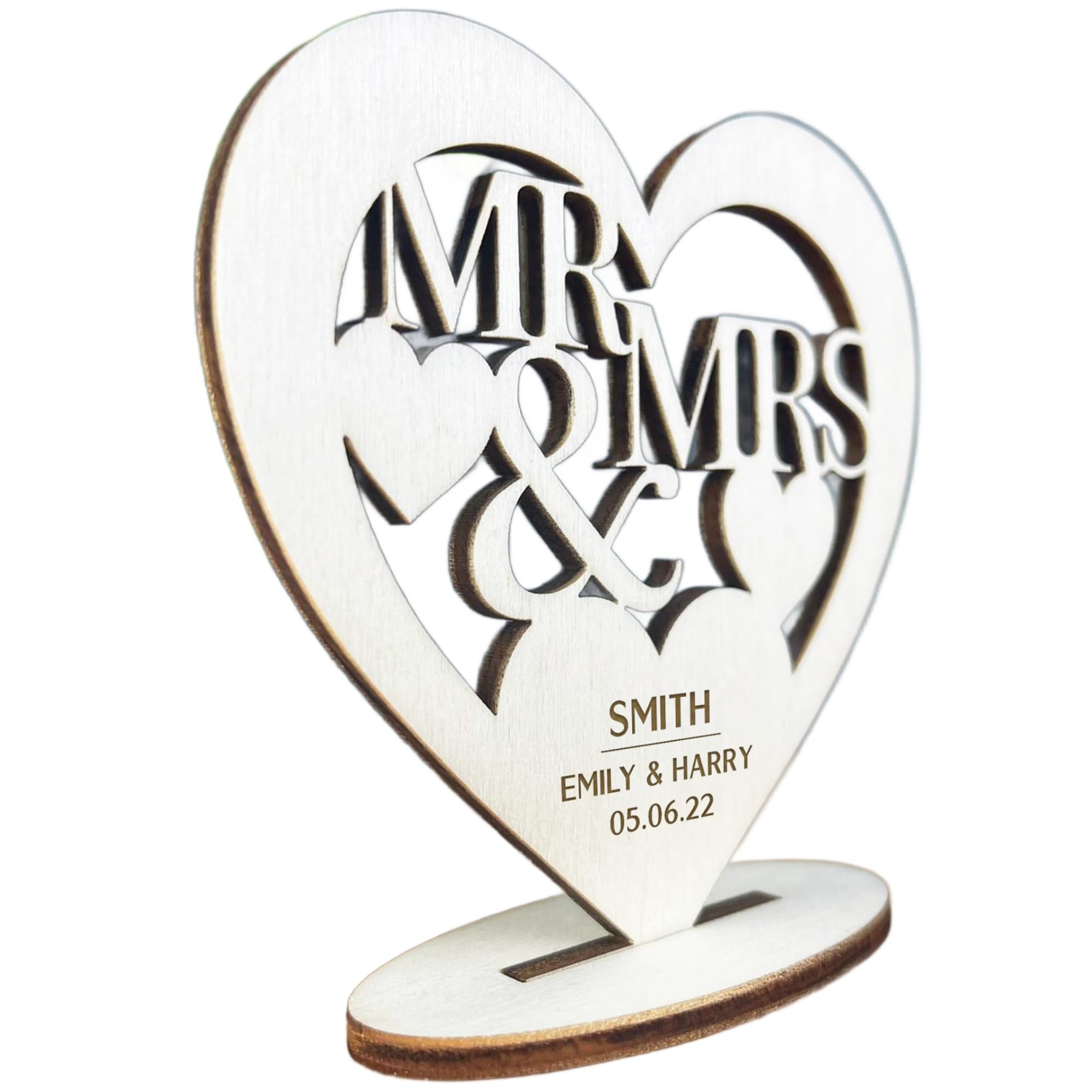 Red Ocean Wedding Sign Engraved Plaque Personalised Congratulations Wedding Gift For Friend