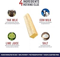 Vista 4 de Devil Dog Pet Co. Masticadores de queso de yak del Himalaya para perros, grandes - paquete de 4, 100% naturales y saludables, sin lactosa, golosinas