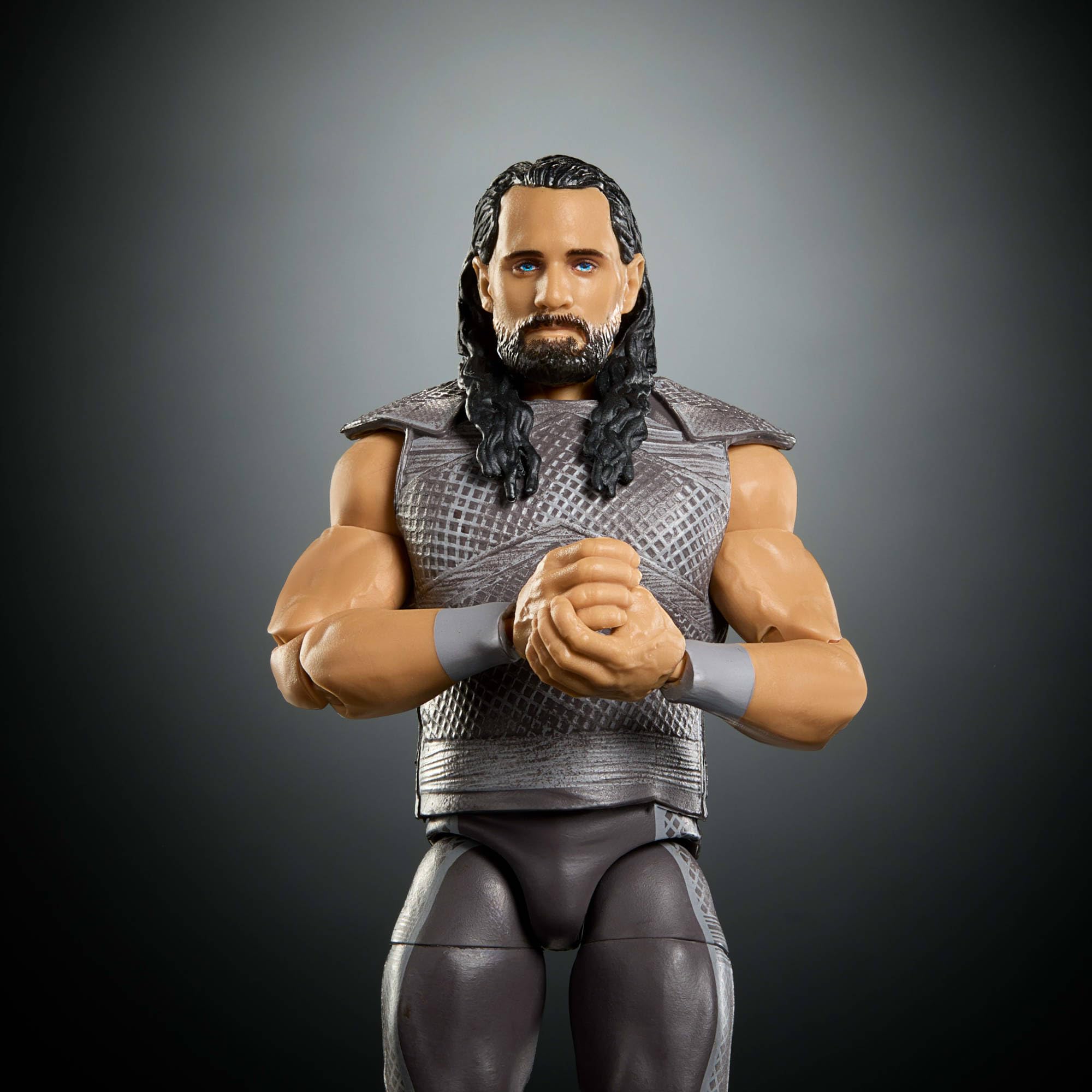 Mattel WWE Elite Collection Premium Live Event Seth Rollins Figurka i akcesoria Zestaw, Survivor Series, część do złożenia figurki Sam Roberts, zabawka dla dzieci 8+, fanów i kolekcjonerów, JHX75