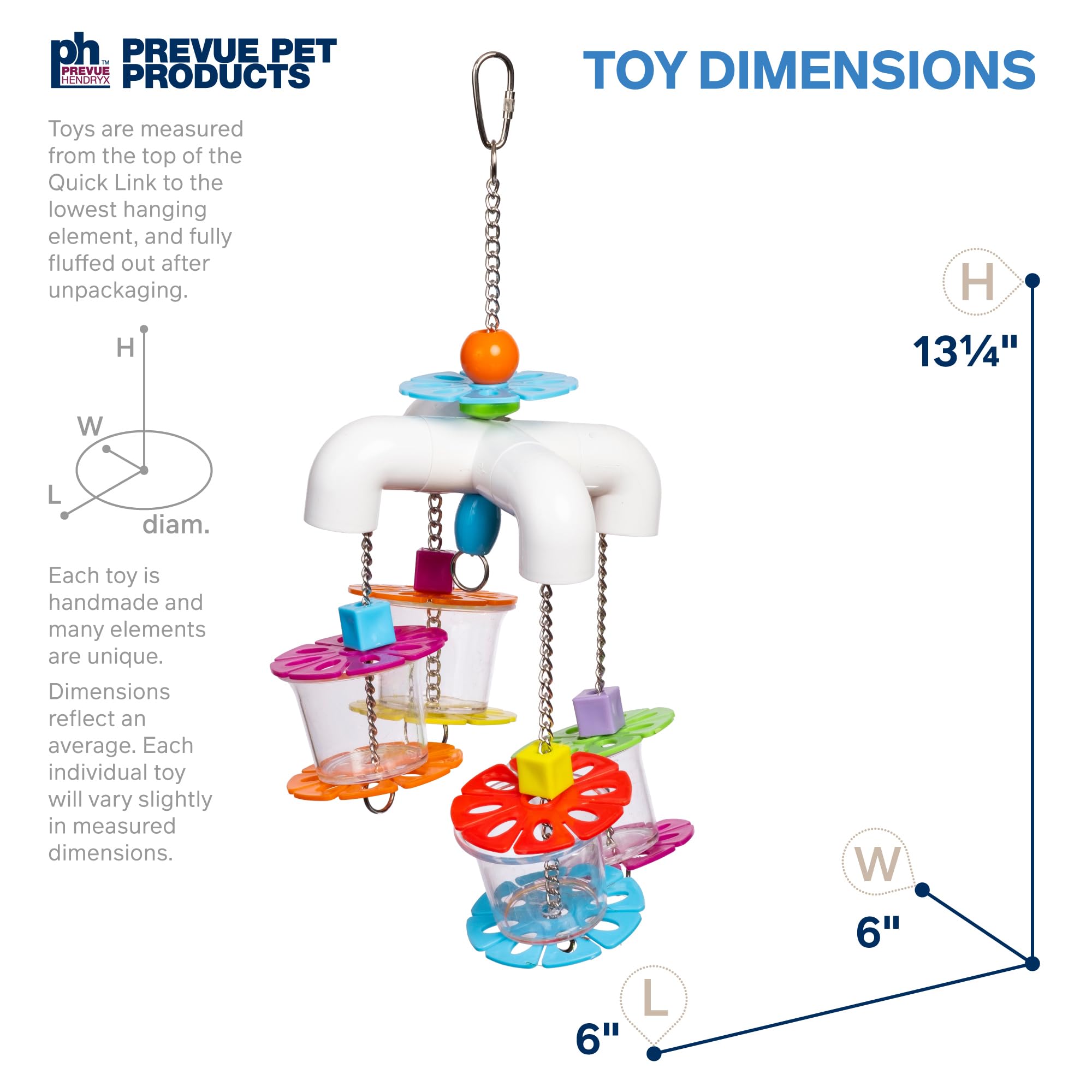 PREVUE PET PRODUCTS Sink 'n Seek 60250 Juguete para pájaros Playfuls Forage & Engage