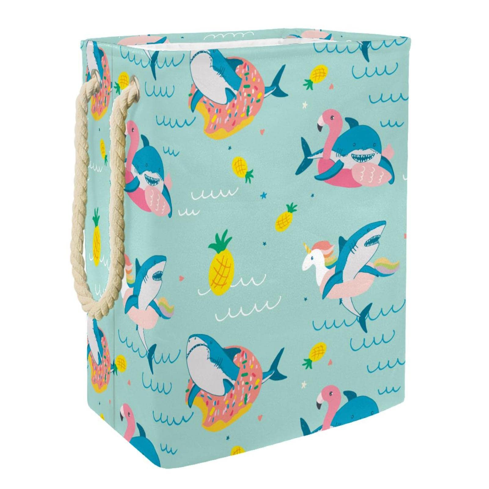 Panier à linge flamant rose pour organiser la salle de bain