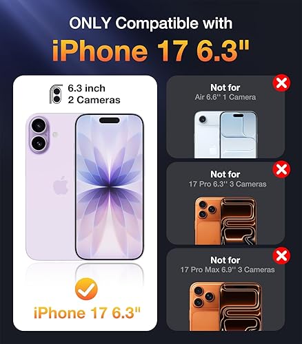 Miniatura 339 de Diaclara - Funda diseñada para iPhone 14 Pro Max, resistente, de cuerpo completo, con protector de pantalla sensible al tacto y antiarañazos + Blanco