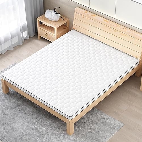 Miniatura 6 de HM&DX Marco de cama escandinavo de madera maciza, marco de cama rectangular con cabecero, soporte de listones de madera para dormitorio, fácil