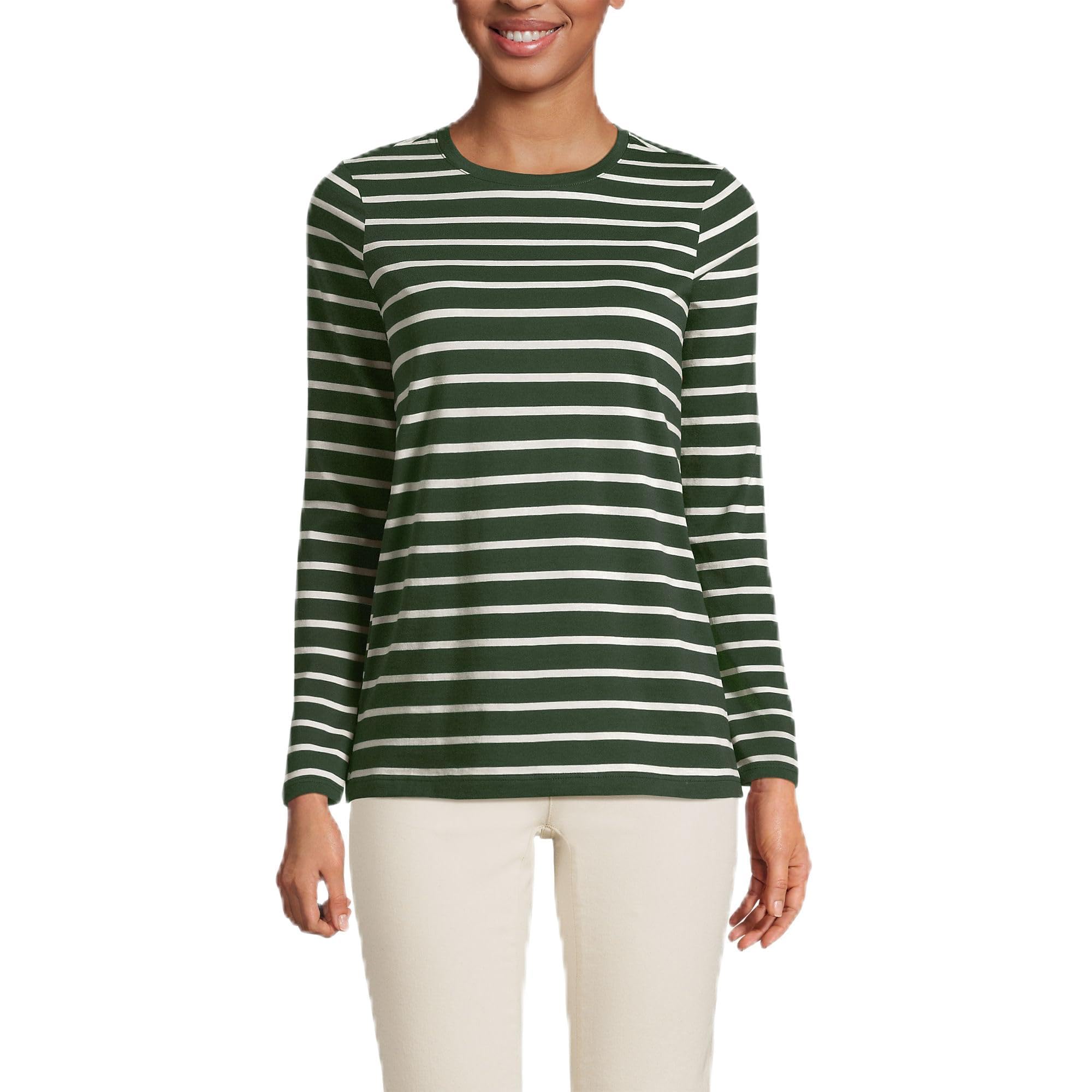Lands End relaxed fit Supima cotton crew shirt