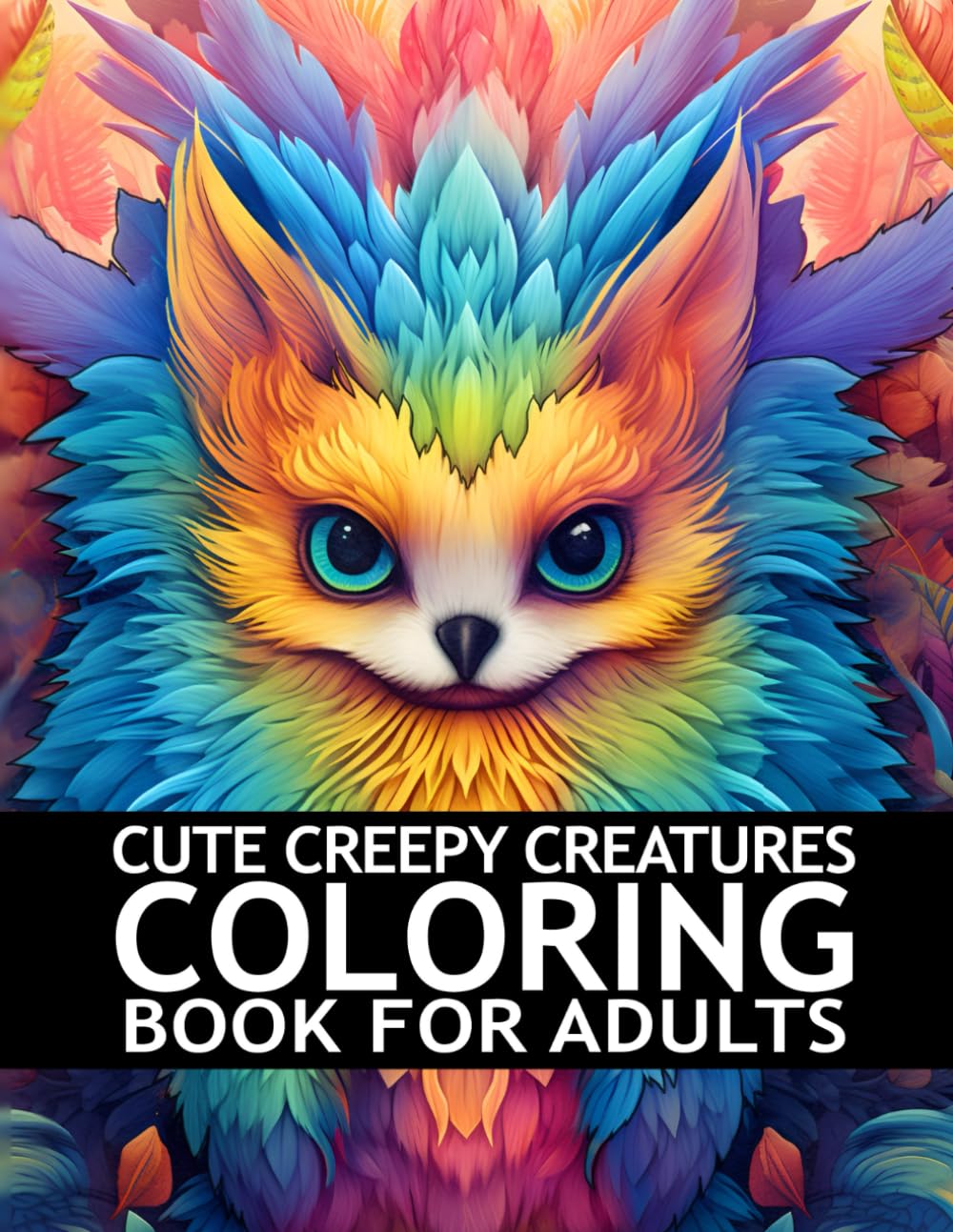 Cute Creepy Creatures Coloring Book For Adults: Mindfulness Zen Coloring Book For Adults, Teens and Kids With Stress Relieving Designs, Fantasy ... Relaxation, Meditation for men and women