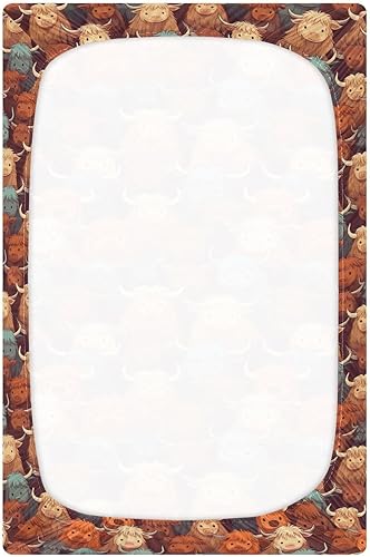 Miniatura 3 de Fitted Crib Sheets Highland Cows Baby Crib Sheets for Boy & Girl Toddler Mattress Sheets 21216701