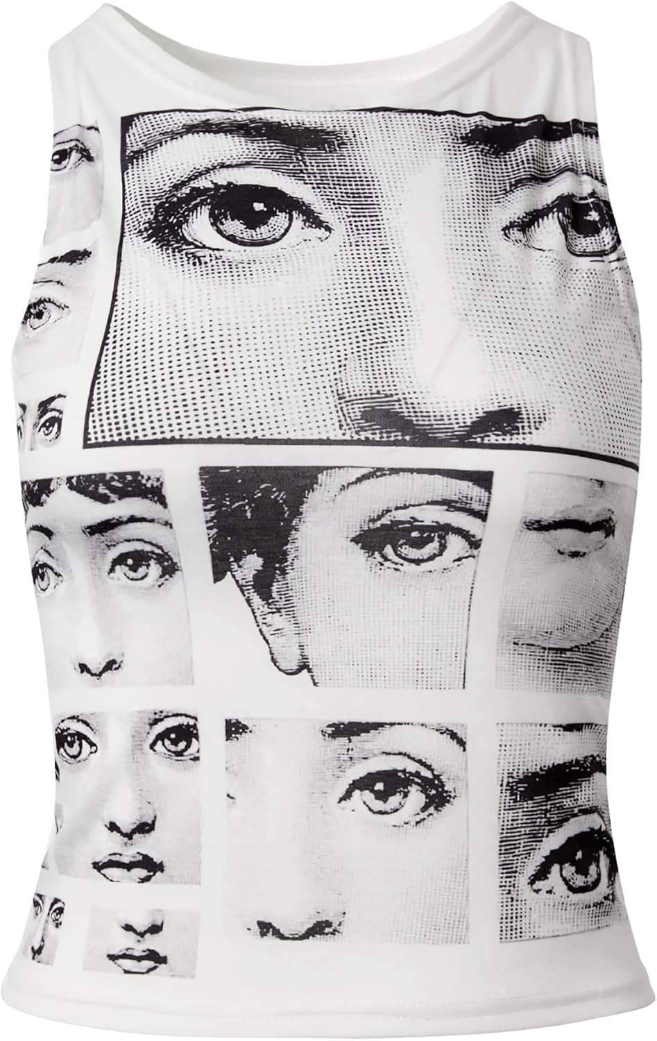 LQI Women's Tank Tops, Guitar Ribbed Summer Tops Sleeveless Y2K Crop Tops - Image 6