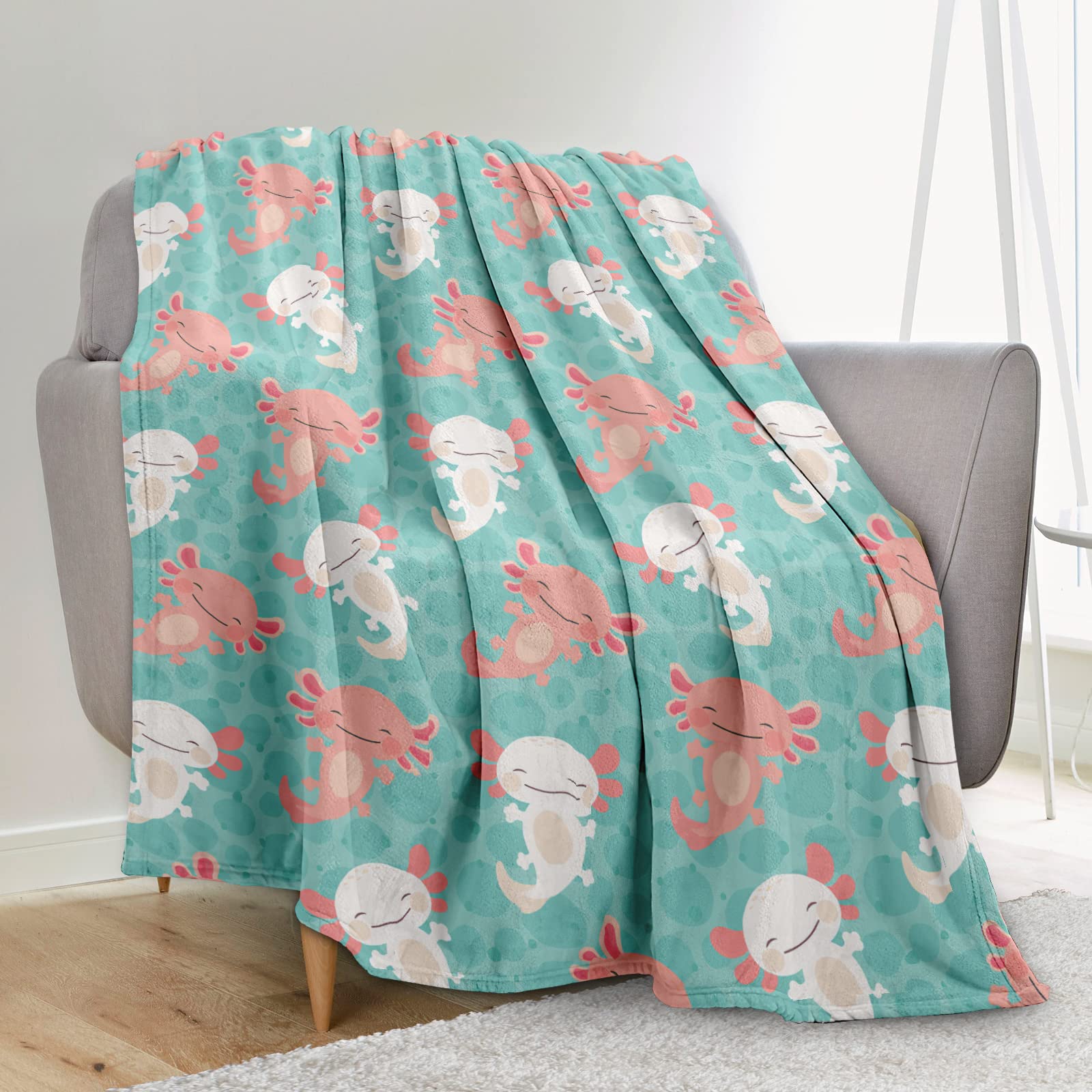 Amazon.com: Axolotl Blanket Axolotl Gifts for Girls Boys Soft Fleece Cozy  Warm Flannel Lap Throw Blanket for Toddler Kids Adults Couch Bed Cute  Quilt, Green 40X50 : Home u0026 Kitchen
