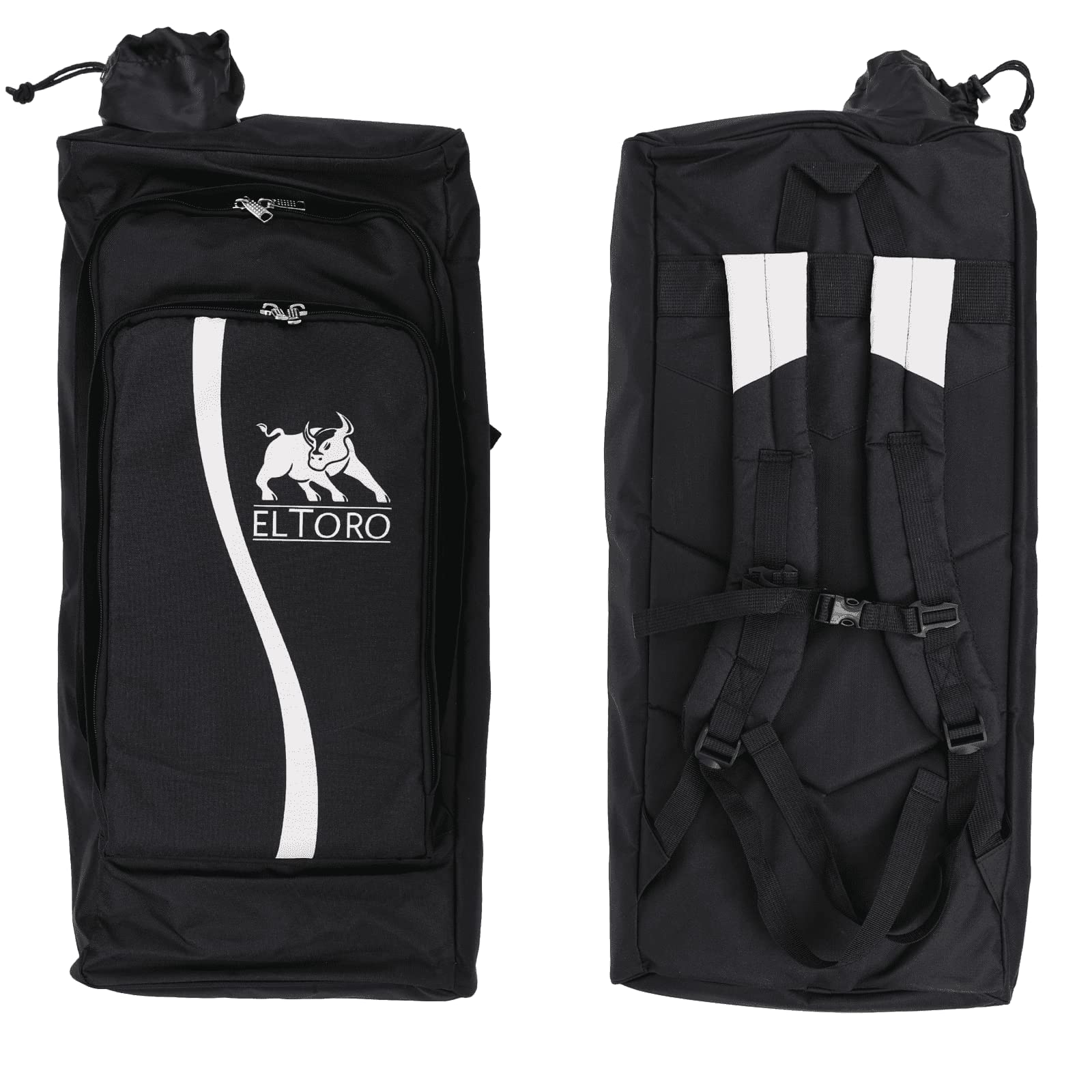 elToro Wave Recurvebogen Rucksack für dreiteilige Bögen | gepolsterte Innentasche für Mittelstück bis 25 Zoll und Wurfarme, Pfeilröhre innen gesichert und außen zugänglich