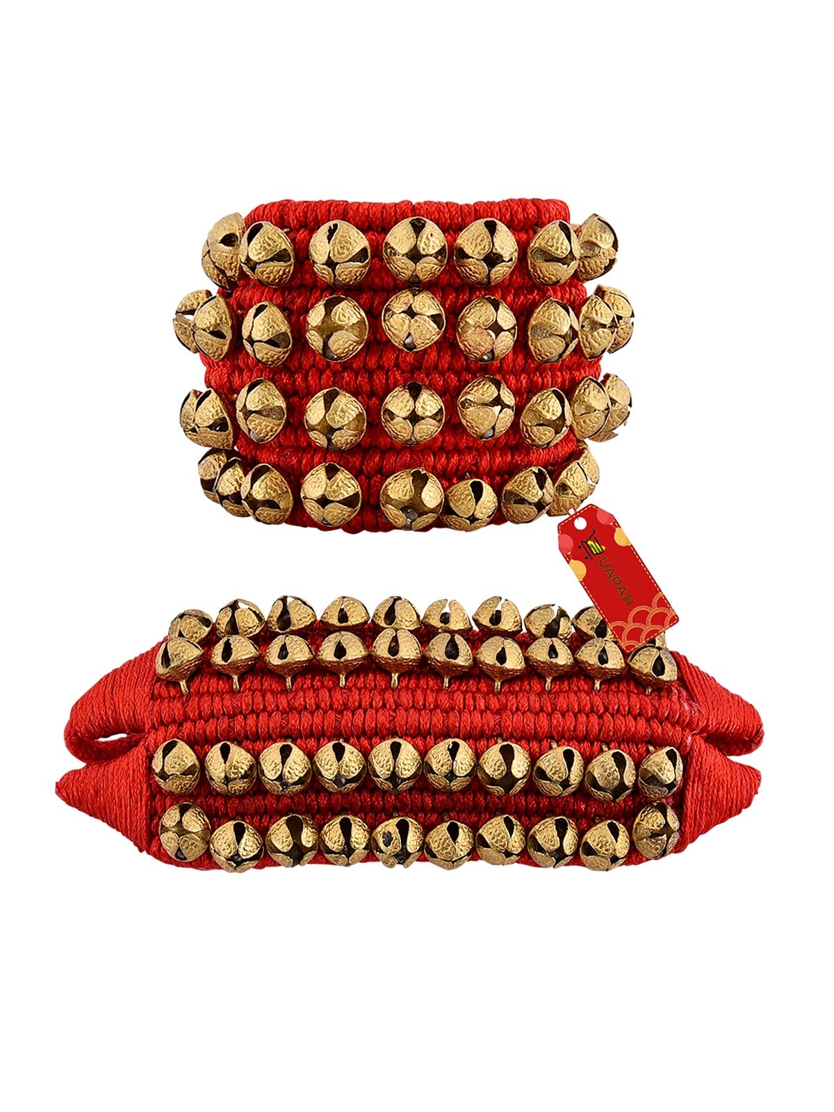 See full amazon price history chart for UAPAN Brass Ghungroo Anklets Bells (4 Line Double String Pad, Red, Pair) UAPAN Brass Ghungroo Anklets Bells (4 Line Double String Pad, Red, Pair) (B0B4K8P462) Amazon Price History, Amazon Price Tracker