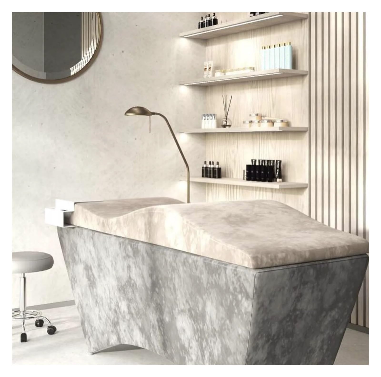 Salone di bellezza Extension ciglia Letto ciglia curve Materasso Topper Memory Foam Beauty Materasso(Khaki Mattress)