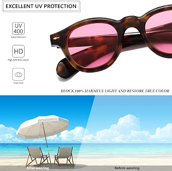 Retro Round Sunglasses for Women Men Vintage Trendy Circle Sun Glasses Fashion chunky shades