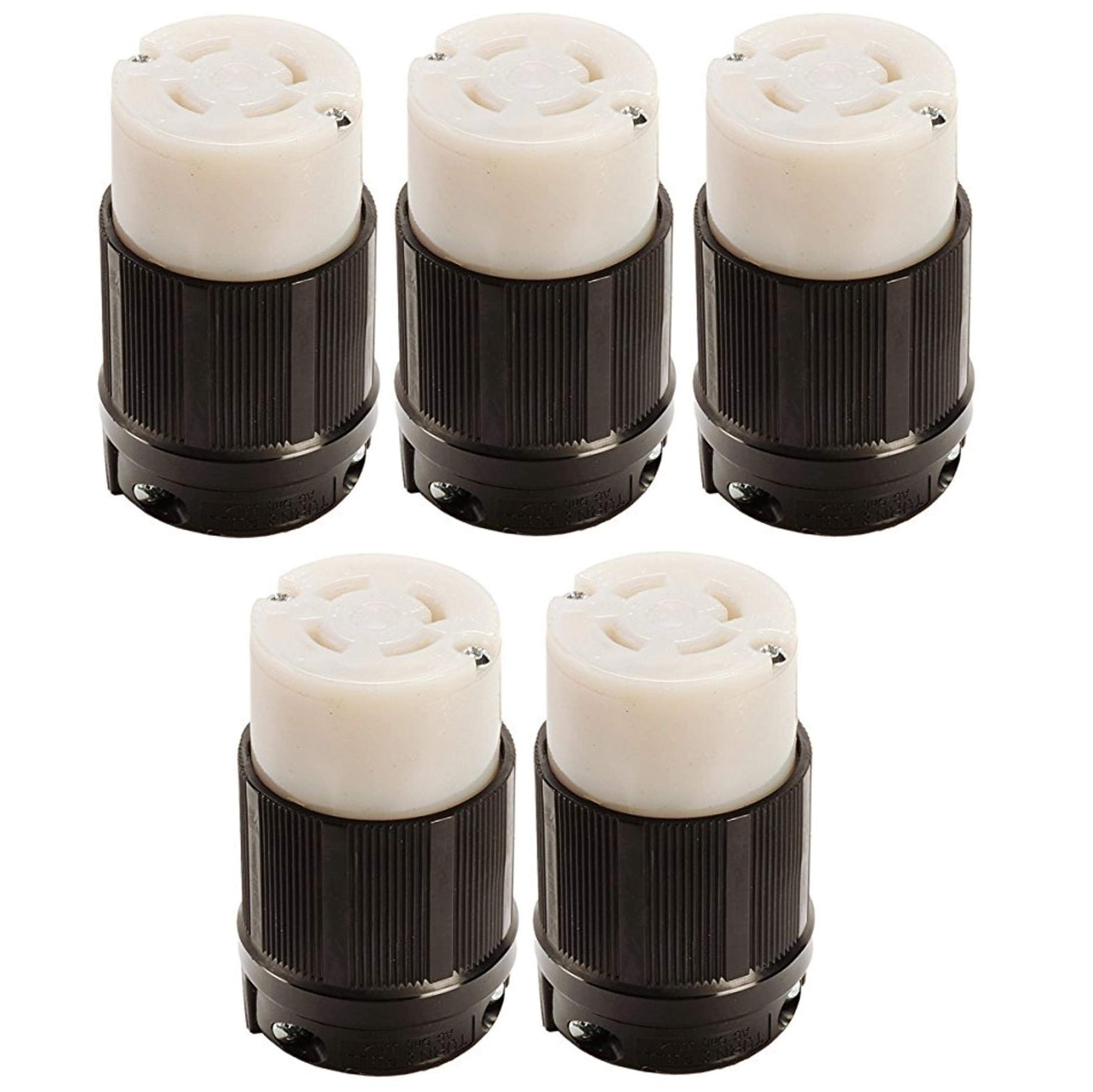 OCSParts L16-30C Grounding Locking Connector | 30A 480V AC - 3 Pole 4 Wire - cUL Listed - NEMA L16-30