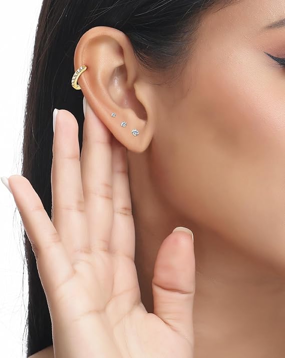 Roheafer Boucles D'Oreilles Femmes Acier Chirurgical Piercing