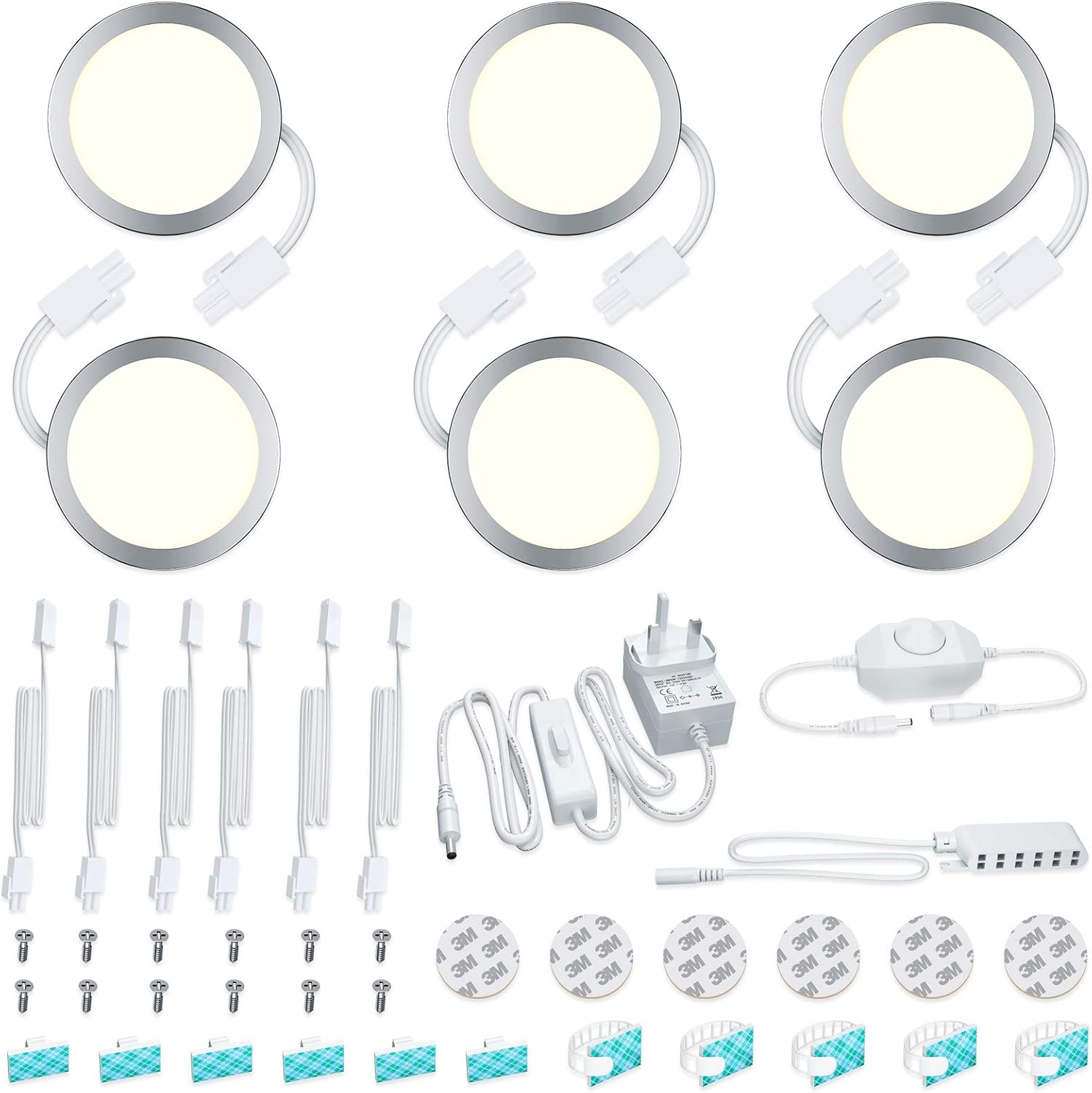 Kitchen Lights Under LED, Dimmable Under Cupboard Lighting 12W