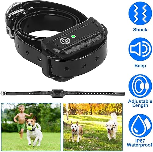 Miniatura 7 de SXDDHZX Collar de entrenamiento eléctrico inalámbrico para perros 2 en 1, seguro y eficaz para vibrarimpactar, sistema de contención de mascotas,