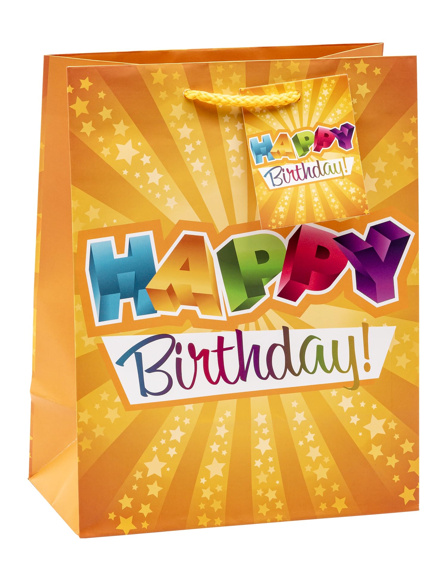 TSI 84014-1 torebki na prezenty "Happy Birthday", 3 sztuki, rozmiar: M (23 x 18 x 10 cm)