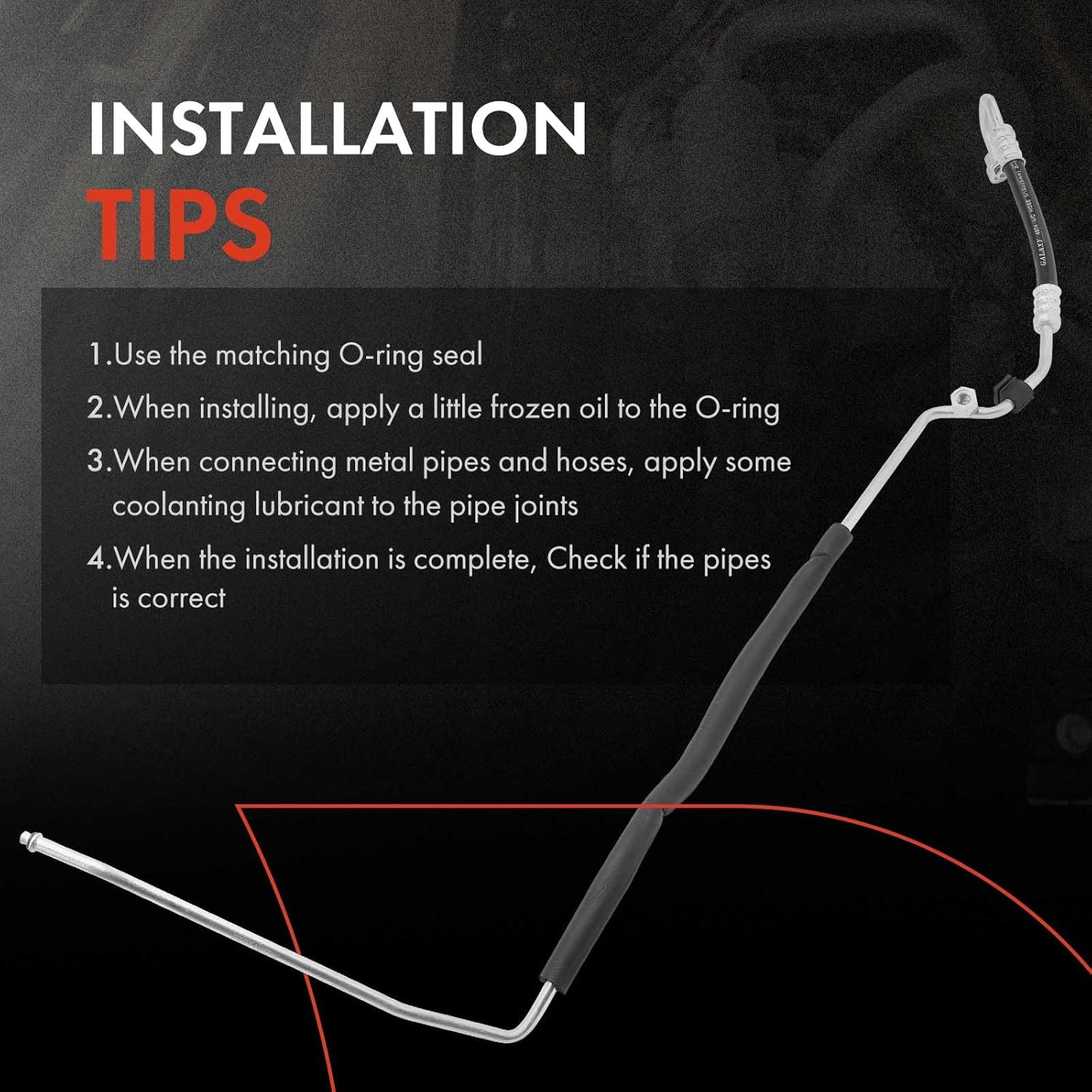 A-Premium A/C Liquid Line Hose Assembly Compatible with Kia Optima, 2011 2012 2013, 2.4L, Condenser to Evap